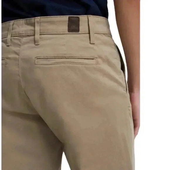 AG Adriano Goldschmidt Mens The Lux Khaki Tailored Trousers in Wheat 36R - Picture 13 of 13